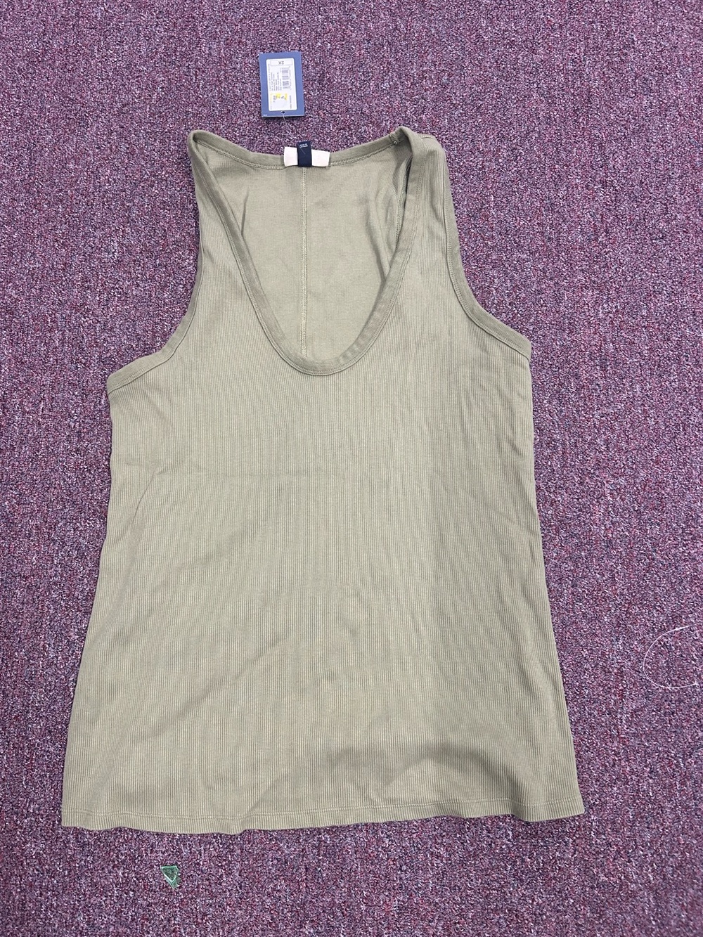 Women’s Universal Threads Olive Scoop Neck Tank Top Size 2x